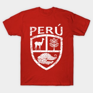 Perú - Escudo - Grunge T-Shirt